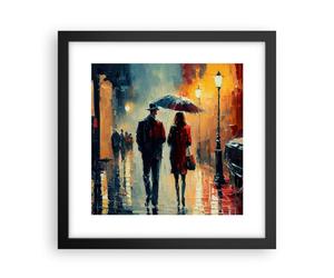 ARTTOR Deco Affiches Murales 30x30cm Affiche Decoration Murale Le Romantisme Couple Paysage Cuisine Wall Art Design Moderne Poster Cadre Noir Tableau Decoration Salon Chambre Decor P2BAC30x30-5776