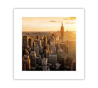 ARTTOR Deco Affiches Murales 30x30cm Affiche Decoration Murale New York gratte-ciel manhattan Cuisine Wall Art Design Moderne Poster sans Cadre Tableau Decoration Salon Chambre Decor P2XAC30x30-2672