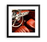 ARTTOR Deco Affiches Murales 30x30cm Affiche Decoration Murale Voiture Intérieur Classique Cuisine Wall Art Design Moderne Poster Cadre Noir Tableau Decoration Salon Chambre Decor P2BAC30x30-0149