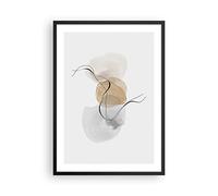 ARTTOR Deco Affiches Murales 50x70cm Affiche Decoration Murale Abstrait Minimaliste Aquarelle Cuisine Wall Art Design Moderne Poster Cadre Noir Tableau Decoration Salon Chambre Decor P2BPA50x70-4827
