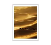 ARTTOR Deco Affiches Murales 50x70cm Affiche Decoration Murale Afrique sahara chameau paysage Cuisine Wall Art Design Moderne Poster sans Cadre Tableau Decoration Salon Chambre Decor P2XPA50x70-0338