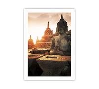 ARTTOR Deco Affiches Murales 50x70cm Affiche Decoration Murale Bouddha foi Asie Cuisine Wall Art Design Moderne Poster sans Cadre Tableau Decoration Salon Chambre Decor P2XPA50x70-4026