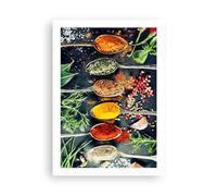 ARTTOR Deco Affiches Murales 50x70cm Affiche Decoration Murale Épices Herbes Cuisine Cuisine Wall Art Design Moderne Poster sans Cadre Tableau Decoration Salon Chambre Decor P2XPA50x70-5213