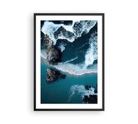 ARTTOR Deco Affiches Murales 50x70cm Affiche Decoration Murale Falaise Mer Nature Cuisine Wall Art Design Moderne Poster Cadre Noir Tableau Decoration Salon Chambre Decor P2BPA50x70-6004