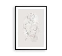 ARTTOR Deco Affiches Murales 50x70cm Affiche Decoration Murale Femme Dos Dos Cuisine Wall Art Design Moderne Poster Cadre Noir Tableau Decoration Salon Chambre Decor P2BPA50x70-5090