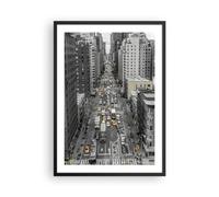 ARTTOR Deco Affiches Murales 50x70cm Affiche Decoration Murale New York Rue Taxis Cuisine Wall Art Design Moderne Poster Cadre Noir Tableau Decoration Salon Chambre Decor P2BPA50x70-6081