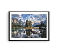 ARTTOR Deco Affiches Murales 70x50cm Affiche Decoration Murale Lac Paysage Nature Cuisine Wall Art Design Moderne Poster Cadre Noir Tableau Decoration Salon Chambre Decor P2BAA70x50-4133
