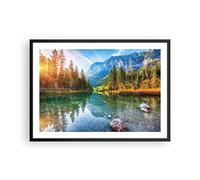 ARTTOR Deco Affiches Murales 70x50cm Affiche Decoration Murale Paysage Montagnes Aube Cuisine Wall Art Design Moderne Poster Cadre Noir Tableau Decoration Salon Chambre Decor P2BAA70x50-4456