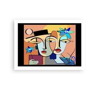 ARTTOR Deco Affiches Murales 70x50cm Affiche Decoration Murale Visages Moderne Cubisme Cuisine Wall Art Design Moderne Poster sans Cadre Tableau Decoration Salon Chambre Decor P2XAA70x50-5764