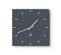 ARTTOR Horloge Décorative Moderne Carrée 40x40 cm - 3282 | Pendule Murale Horloge Murale Silencieuse Grand Décoration Murale Salon Cuisine Chambre ARTTOR