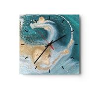 ARTTOR Horloge Décorative Moderne Carrée 40x40 cm Abstrait - 4969