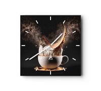 ARTTOR Horloge Décorative Moderne Carrée 40x40 cm Cuisine - 5718