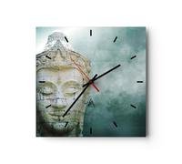 ARTTOR Horloge Murale Design Carrée 30x30 cm Architecture Culture - 4342