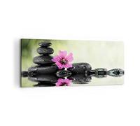 ARTTOR Impression sur Toile Moderne 100x40 cm Botanique Fleurs - 2555 | Asie Culture Japon Moderne Tableau Décoratif Décoration Murale Art Mural Toile Imprimée Salon Chambre Cuisine ARTTOR