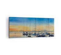 ARTTOR Impression sur Toile Moderne 100x40 cm Maritime Voyages - 5259