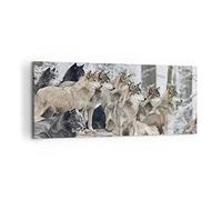 ARTTOR Impression sur Toile Moderne 100x40 cm Nature Animaux - 4357
