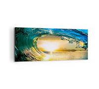 ARTTOR Impression sur Toile Moderne 100x40 cm Paysages Maritime - 2779