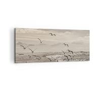 ARTTOR Impression sur Toile Moderne 100x40 cm Paysages Maritime - 4723