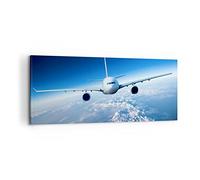 ARTTOR Impression sur Toile Moderne 100x40 cm Voyages Avions - 2723
