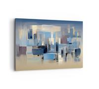 ARTTOR Impression sur Toile Moderne 100x70 cm Abstrait Pastel - 5497 | Artistique Salut Abstraction Moderne Tableau Décoratif Grand Décoration Murale Art Mural Toile Imprimée Salon Chambre ARTTOR