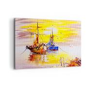 ARTTOR Impression sur Toile Moderne 100x70 cm Paysages Maritime - 2882