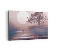 ARTTOR Impression sur Toile Moderne 100x70 cm Paysages Personnes - 4236
