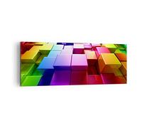 ARTTOR Impression sur Toile Moderne 140x50 cm 3D Abstrait - 2174 | Coloré Conception Modèle Moderne Tableau Décoratif Grand Décoration Murale Art Mural Toile Imprimée Salon Chambre ARTTOR