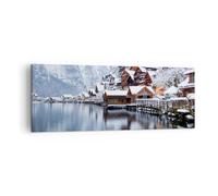 ARTTOR Impression sur Toile Moderne 140x50 cm Architecture Paysages - 5363 | Paysage Montagne Règlement Moderne Tableau Décoratif Grand Décoration Murale Art Mural Toile Imprimée Salon Chambre ARTTOR