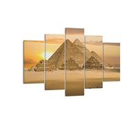 ARTTOR Impression sur Toile Moderne 150x100 cm Architecture Paysages - 2196 | Pyramide Egypte Désert Moderne Tableau Décoratif Grand Décoration Murale Art Mural Toile Imprimée Salon Chambre ARTTOR