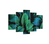 ARTTOR Impression sur Toile Moderne 150x100 cm Botanique Nature - 5066 | Feuilles Plantes Exotisme Moderne Tableau Décoratif Grand Décoration Murale Art Mural Toile Imprimée Salon Chambre ARTTOR