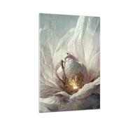 ARTTOR Impression sur Verre Moderne 70x100 cm Botanique Fleurs - 5616 | Fleur Morceau Déco Moderne Tableau Décoratif Grand Décoration Murale Verre Trempé Salon Chambre Cuisine Design Moderne ARTTOR