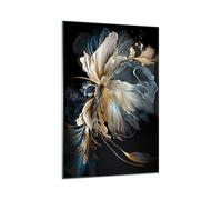 ARTTOR Impression sur Verre Moderne 70x100 cm Botanique Fleurs - 5766 | Fleur Morceau Moderne Tableau Décoratif Grand Décoration Murale Verre Trempé Salon Chambre Cuisine Design Moderne ARTTOR