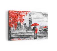 ARTTOR Moderne Impression sur Toile 100x70cm Image Tableau Decoration Murale Londres architecture ben Tableaux Decoratifs Muraux Chambre Horizontal Deco Cadre Décoration Salon Art Wall AA100x70-3153
