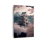 ARTTOR Moderne Impression sur Toile 70x100 cm Architecture Botanique - 5734 | Asie Japon japonais Moderne Tableau Décoratif Grand Décoration Murale Art Mural Toile Imprimée Chambre Cuisine Salon ARTTOR