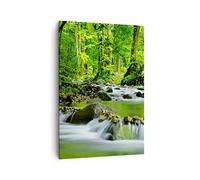 ARTTOR Moderne Impression sur Toile 70x100 cm Paysages Forêt - 0174