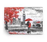 ARTTOR Papier Peint 350x256 cm Standard Architecture Noir et Blanc 3153 | Londres Grande Photo Murale Moderne Décoration Wallpaper Design Salon Chambre Papier Peint Mural ARTTOR