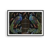 ARTTOR Poster Cadre Noir 100x70 cm Affiche Animaux - 4390 - P2B