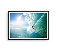ARTTOR Poster Cadre Noir 100x70 cm Affiche Paysages Personnes - 2541 - P2B