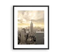 ARTTOR Poster Cadre Noir 40x50 cm Affiche Architecture Villes - 2630 - P2B