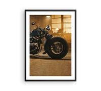 ARTTOR Poster Cadre Noir 50x70 cm Affiche Autos Vintage - 4233 - P2B
