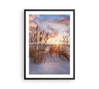 ARTTOR Deco Affiches Murales 50x70cm Affiche Decoration Murale Ouest sur la plage Cuisine Wall Art Design Moderne Poster Cadre Noir Tableau Decoration Salon Chambre Decor P2BPA50x70-4710