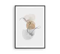 ARTTOR Poster Cadre Noir 70x100 cm Affiche Abstrait Pastel - 4827 - P2B