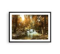 ARTTOR Poster Cadre Noir 70x50 cm Affiche Paysages Forêt - 3789 - P2B