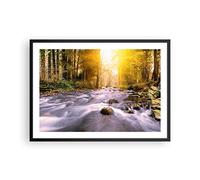 ARTTOR Poster Cadre Noir 70x50 cm Affiche Paysages Nature - 0504 - P2B