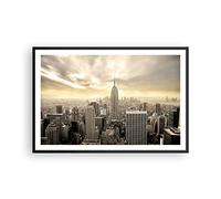 ARTTOR Poster Cadre Noir 91x61 cm Affiche Architecture Villes - 2630 - P2B