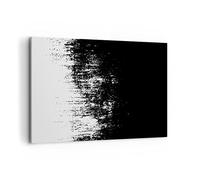 ARTTOR Tableau Décoratif sur Toile 120x80 cm Abstrait Noir et Blanc - 4601