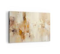 ARTTOR Tableau Décoratif sur Toile 120x80 cm Abstrait Pastel - 5811 | Salut Minimalisme Abstraction Impression sur Toile Grand Décoration Murale Art Mural Toile Imprimée Salon Chambre ARTTOR