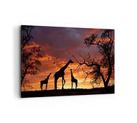 ARTTOR Tableau Décoratif sur Toile 120x80 cm Afrique Nature - 0507