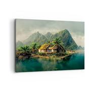 ARTTOR Tableau Décoratif sur Toile 120x80 cm Architecture Paysages - 5600
