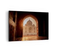 ARTTOR Tableau Décoratif sur Toile 120x80 cm Architecture Villes - 5266 | Inde Temple Impression sur Toile Grand Décoration Murale Art Mural Toile Imprimée Salon Chambre Cuisine ARTTOR